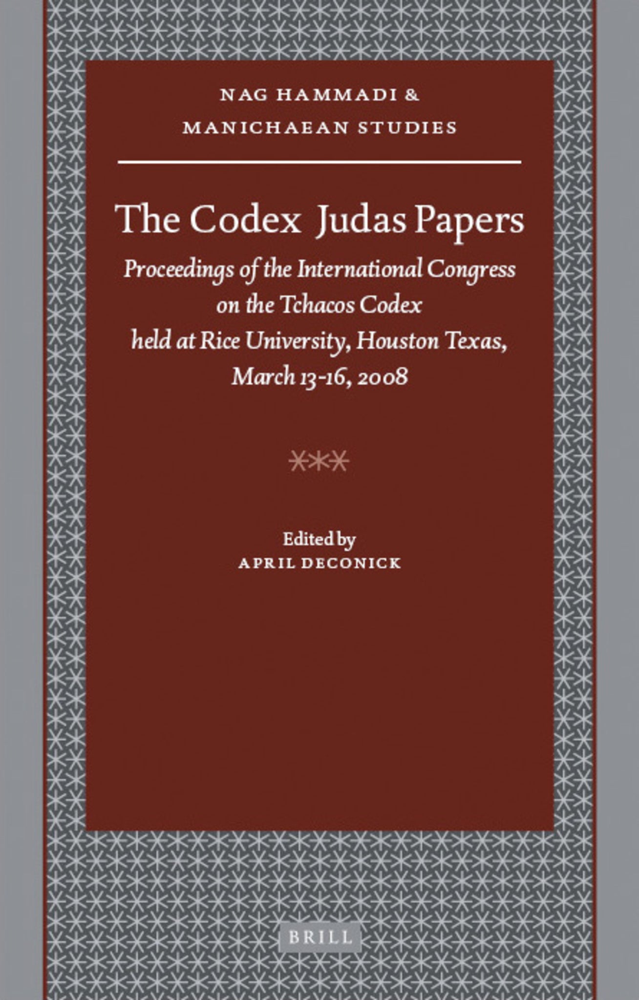 Cover image for The Codex Judas Papers ISBN 9789004181410